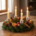 Pálcás gyertyatartó gyertyatartó Adventi koszorú 11cm 12 db | Floristik24.hu