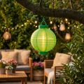 Lámpa LED szolárral 20cm zöld | Floristik24.hu