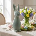 Dekoratív Húsvéti Nyuszi, Bolyhosított, Szürkészöld, Ma: 47 cm | Floristik24.hu