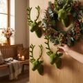 Dekoratív szarvasfej állományú mohazöld 10cm x 20cm 3 db | Floristik24.hu