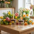 Üveg gyertyatartó, díszüveg, rúd, M11cm, Ø9cm, 2 db | Floristik24.hu