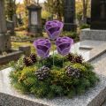Műrózsa ibolya viasz rózsa dekoratív rózsa viasz Ø6cm 18 db | Floristik24.hu
