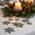 Deco csillagok fa kék, zöld fa csillagok karácsonyi 4cm mix 36db | Floristik24.hu