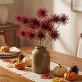 Xanthium művirág őszi dekoráció piros 6 virág 80cm 3db | Floristik24.hu