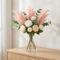 Mesterséges növény Astilbe dekorációs ágak mesterséges rózsaszín H38cm 5 db | Floristik24.hu