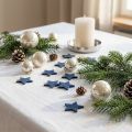 Karácsonyi szétszórt díszek, szórt csillagok, kék Ø4/5cm 40 db | Floristik24.hu