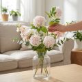 Hógolyó Növény Művirágok Pink Fehér L78cm 2db | Floristik24.hu