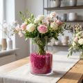 Dekoratív granulátum fukszia díszkövek 2mm - 3mm 2kg | Floristik24.hu