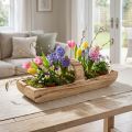 Fából készült kosár füllel, Paulownia fa, 56×16cm M16cm | Floristik24.hu