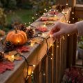 LED rizs fénylánc 80 LED füzér külső meleg fehér 6m | Floristik24.hu