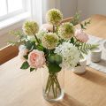 Díszhagyma Allium műrózsaszín / zöld Ø8cm 58cm | Floristik24.hu