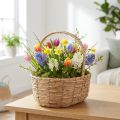 Kosár fogantyús növénykosár ajándékkosár mesterséges 31×23×36cm | Floristik24.hu