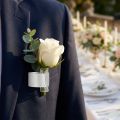 Esküvői ékszer fűzőszalag fehér 2 db | Floristik24.hu
