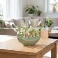Dekoratív váza csónak kerámia váza világoszöld 23×8,5×11 cm | Floristik24.hu