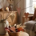 Akasztható deco szívek narancssárga/sárga 10cm 6db | Floristik24.hu