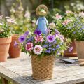 Frog deco cachepot polirezin asztaldísz nyári H31,5cm | Floristik24.hu