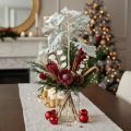 Mesterséges Senecio ág, ezüstlevél, aggófű, részletes, 45cm, 3 darab | Floristik24.hu