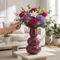Modern dizájnú váza stílusos szobadekorációhoz és berendezéshez, 29 cm | Floristik24.hu