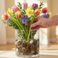 River Pebbles Natural Light and Dark 3-6cm 1kg | Floristik24.hu