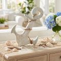 Anchor Deco Wood Maritime Deco White Blue 24,5cmx14,5cm | Floristik24.hu