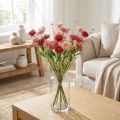 Rhodanthe Rosa-Rózsaszín Selyemvirágok Műnövény Epervirág Csokor Dekoratív Virágok 46cm | Floristik24.hu