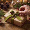 Filcszalag, kétszínű edényfogó szalag, 100% gyapjú, piros/zöld, 7,5 cm széles, 5 m hosszú | Floristik24.hu