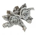 Floristik24 Rózsa sírdíszítő polirezin 10cm x 8cm 6db