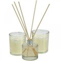 Floristik24 Ajándék szett szobai illatú illatos gyertyák, üveg vanília illatban
