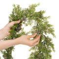 Műciprus girland tobozokkal, 180 cm, asztalra és ajtóra | Floristik24.hu