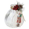 Floristik24 Üveg palackok karácsonyi díszekkel 2db