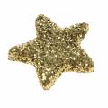 Floristik24 Csillag csillogó arany 1,5cm 144db