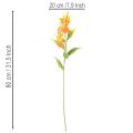 Művirág Gloriosa narancs hosszú szárral vázába 80cm 3db | Floristik24.hu