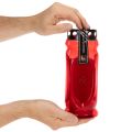 Síremlék gyertya piros, fekete fedéllel, emlékmécses 4 napra 23cm | Floristik24.hu