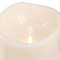Nagy LED gyertya időzítővel, kültéri használatra, meleg fehér, Ø12,5cm, M20cm | Floristik24.hu