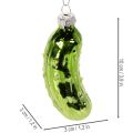 Üveg karácsonyi savanyúság, karácsonyfadísz akasztásra, 7 cm, 4 darab | Floristik24.hu