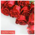 Floristik24 Utalványkártya piros rózsák + boríték 1db