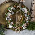 Floristik24 Függesztett dekoráció Karácsonyi szarvas dekoráció arany vintage 42,5×7×4cm