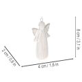 Angyal medál dekoratív figura karácsonyfára akasztáshoz 8cm 4db | Floristik24.hu