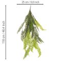 Műpáfrány, díszes páfrányág felragasztásra és akasztásra, 118cm | Floristik24.hu