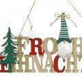Floristik24 Fából készült felirat boldog karácsonyt ajtódísz karácsony