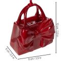 Dekoratív kézitáska masnival, akasztásra, 10 cm | Floristik24.hu