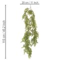 Művészi girland tűlevelű ág dekoráció asztalra és ablakra 115 cm | Floristik24.hu
