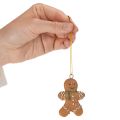 Dekoratív mézeskalács figurák karácsonyfára, 6 cm, 12 darab | Floristik24.hu