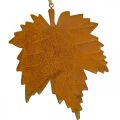 Floristik24 Őszi dekorációs levelek fém rozsda megjelenés juharlevél 6 db