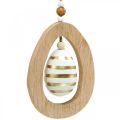 Floristik24 Húsvéti tojás mintás tojásokkal akasztható Húsvéti dekoráció H12cm 3db