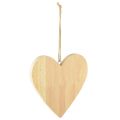 Floristik24 Fából készült szívek akasztáshoz Dekoratív szívek kézműves munkákhoz 15x15cm 4db