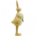 Floristik24 Húsvéti nyuszi virágcsokorral, húsvéti dekorációval, dekoratív figurás nyuszi H32cm