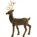 Dekoratív szarvas dekoratív figura dekoratív rénszarvas nyelt barna H46cm | Floristik24.hu