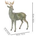 Szarvas figura, dekoratív, álló, részletes, 43cm | Floristik24.hu