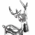 Floristik24 Deco figura szarvas ezüst H17cm 2db